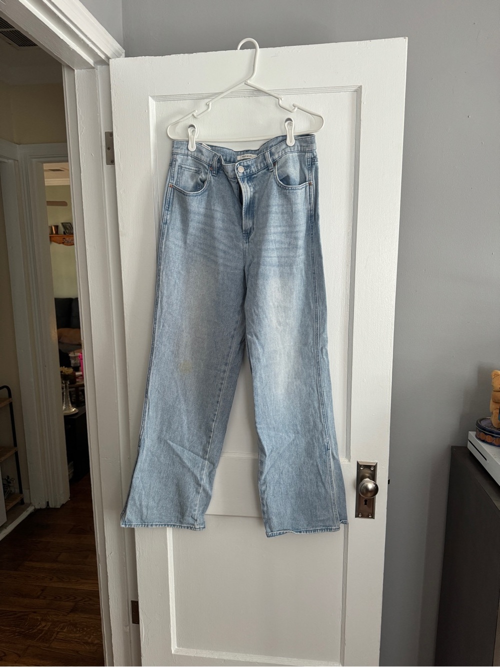 Pacsun Light Blue Women's Wide-Leg Baggy Jeans